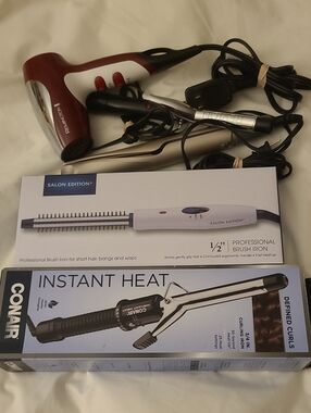 Remington Red and Black Men’s Hair Dryer with Styling Tools